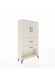 Arges Dolap 2 Raflı 2 Çekmeceli 2 Kapaklı 88x30x163 - S21M125V1A