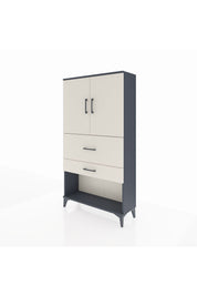 Arges Dolap 2 Raflı 2 Çekmeceli 2 Kapaklı 88x30x163 - S21M125V4A