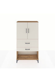 Arges Dolap 2 Raflı 2 Çekmeceli 2 Kapaklı 88x30x163 - S21M125V7A