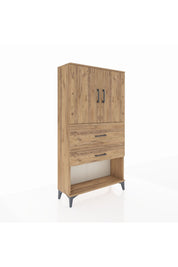 Arges Dolap 2 Raflı 2 Çekmeceli 2 Kapaklı 88x30x163 - S21M125V9A