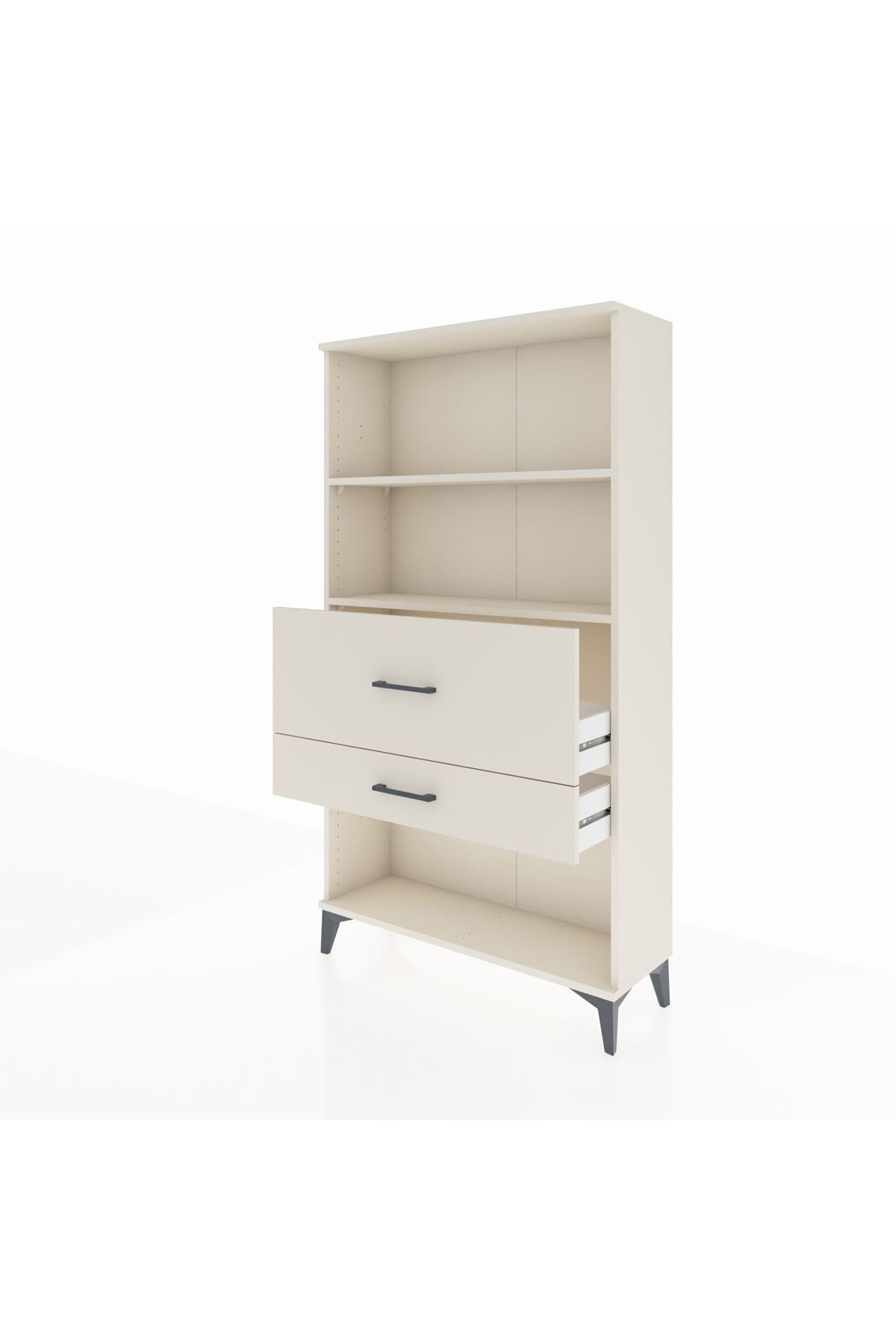 Arges Dolap 2 Raflı 2 Çekmeceli 88x30x163 - S21M126V1A