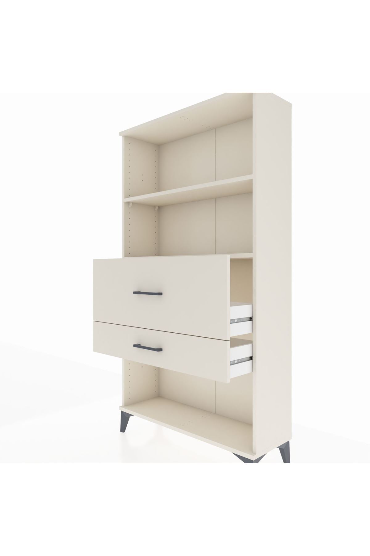 Arges Dolap 2 Raflı 2 Çekmeceli 88x30x163 - S21M126V1A