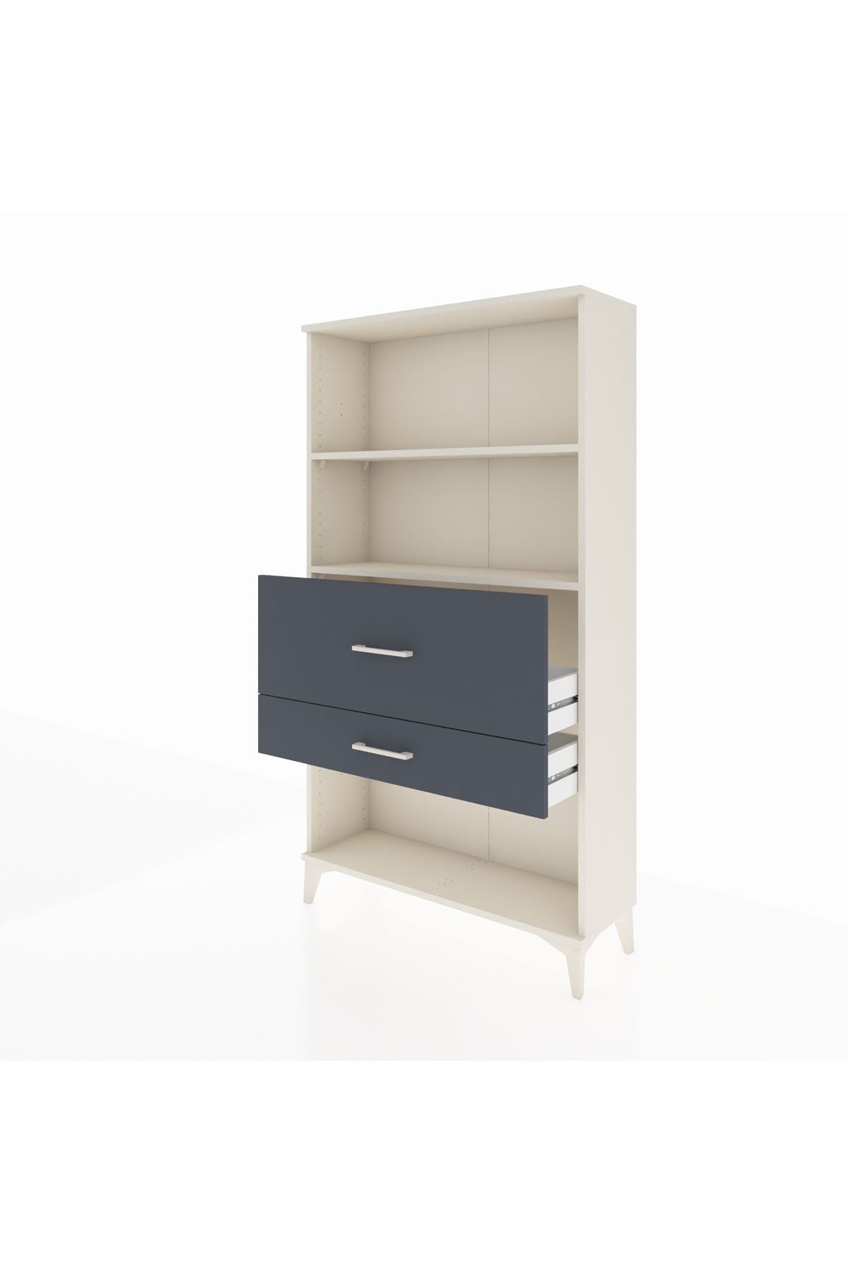Arges Dolap 2 Raflı 2 Çekmeceli 88x30x163 - S21M126V2A