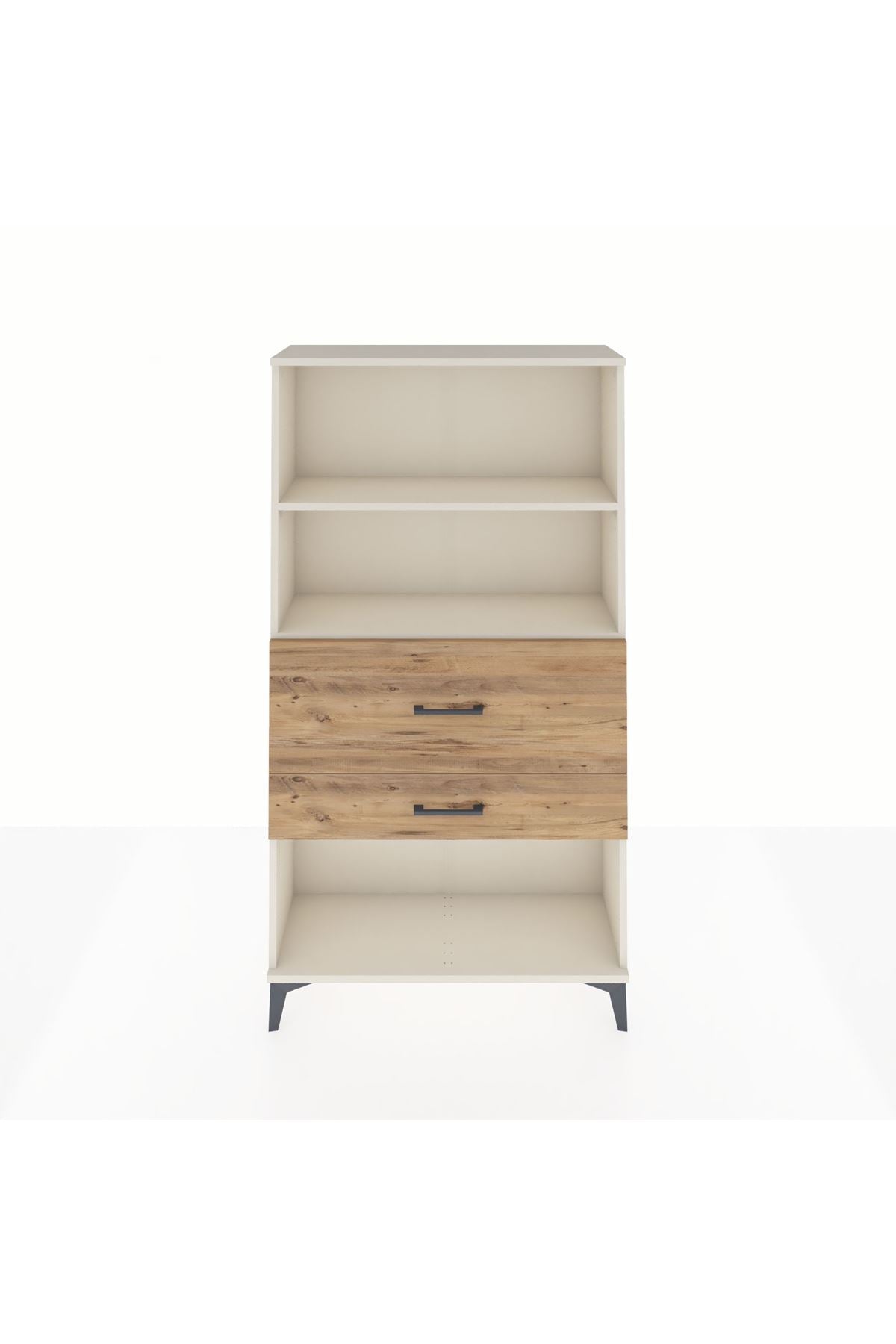 Arges Dolap 2 Raflı 2 Çekmeceli 88x30x163 - S21M126V3A