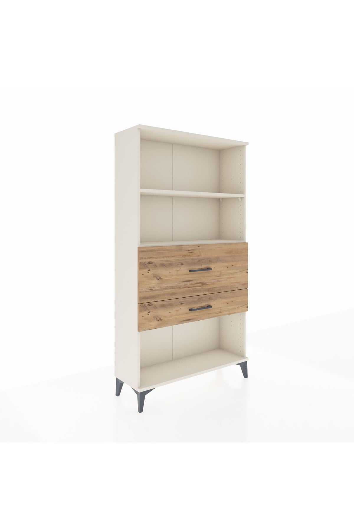 Arges Dolap 2 Raflı 2 Çekmeceli 88x30x163 - S21M126V3A