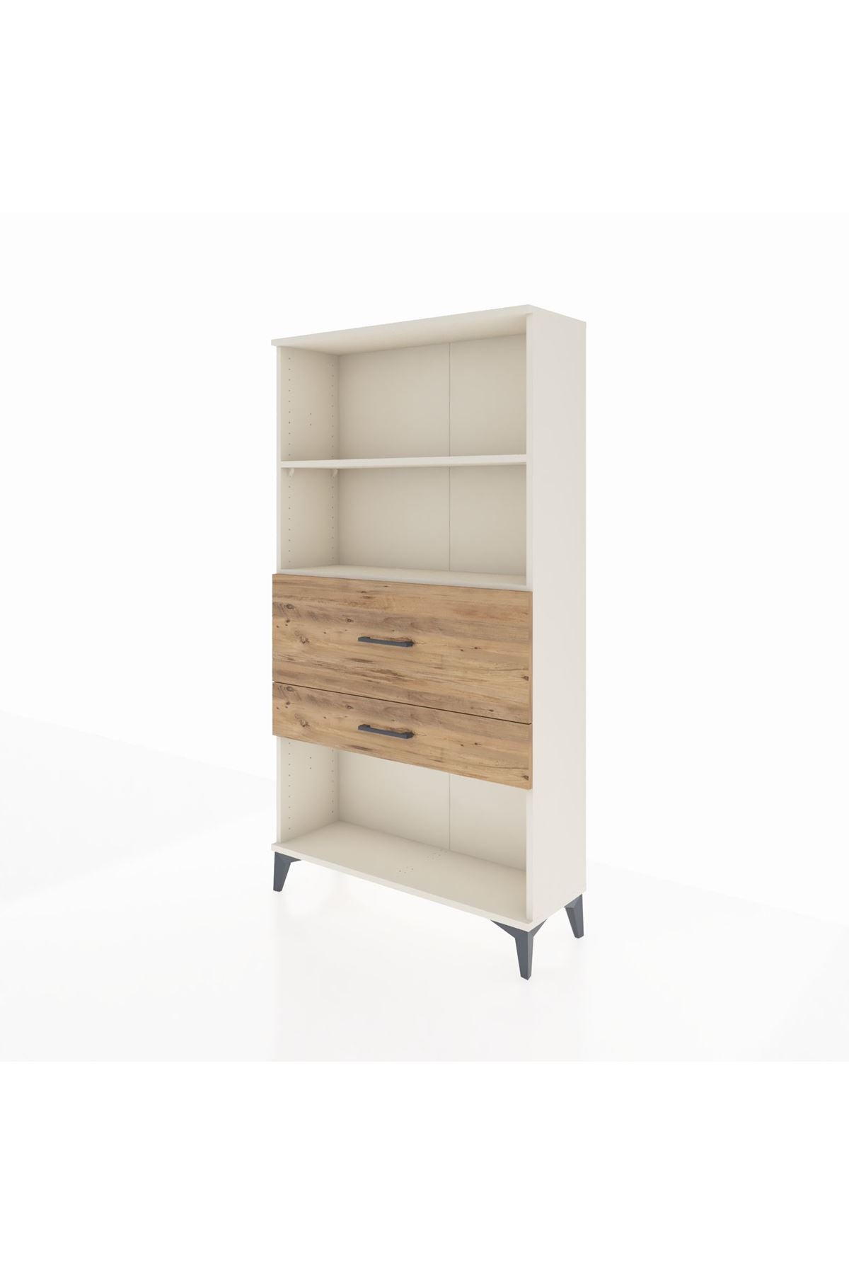 Arges Dolap 2 Raflı 2 Çekmeceli 88x30x163 - S21M126V3A