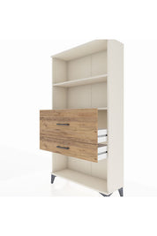 Arges Dolap 2 Raflı 2 Çekmeceli 88x30x163 - S21M126V3A