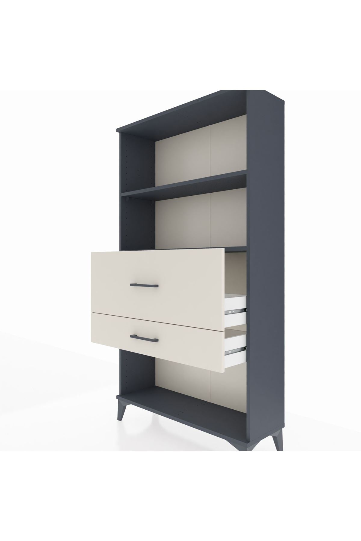 Arges Dolap 2 Raflı 2 Çekmeceli 88x30x163 - S21M126V4A