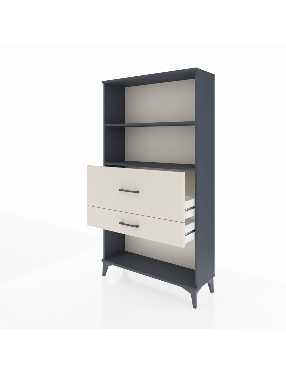 Arges Dolap 2 Raflı 2 Çekmeceli 88x30x163 - S21M126V4A