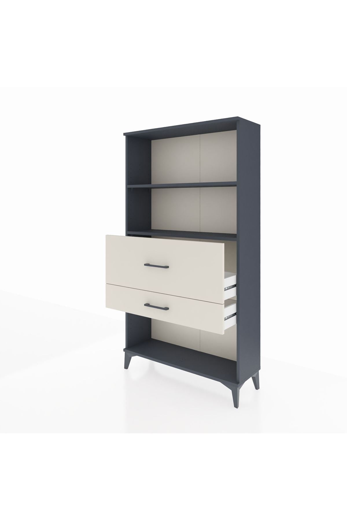 Arges Dolap 2 Raflı 2 Çekmeceli 88x30x163 - S21M126V4A