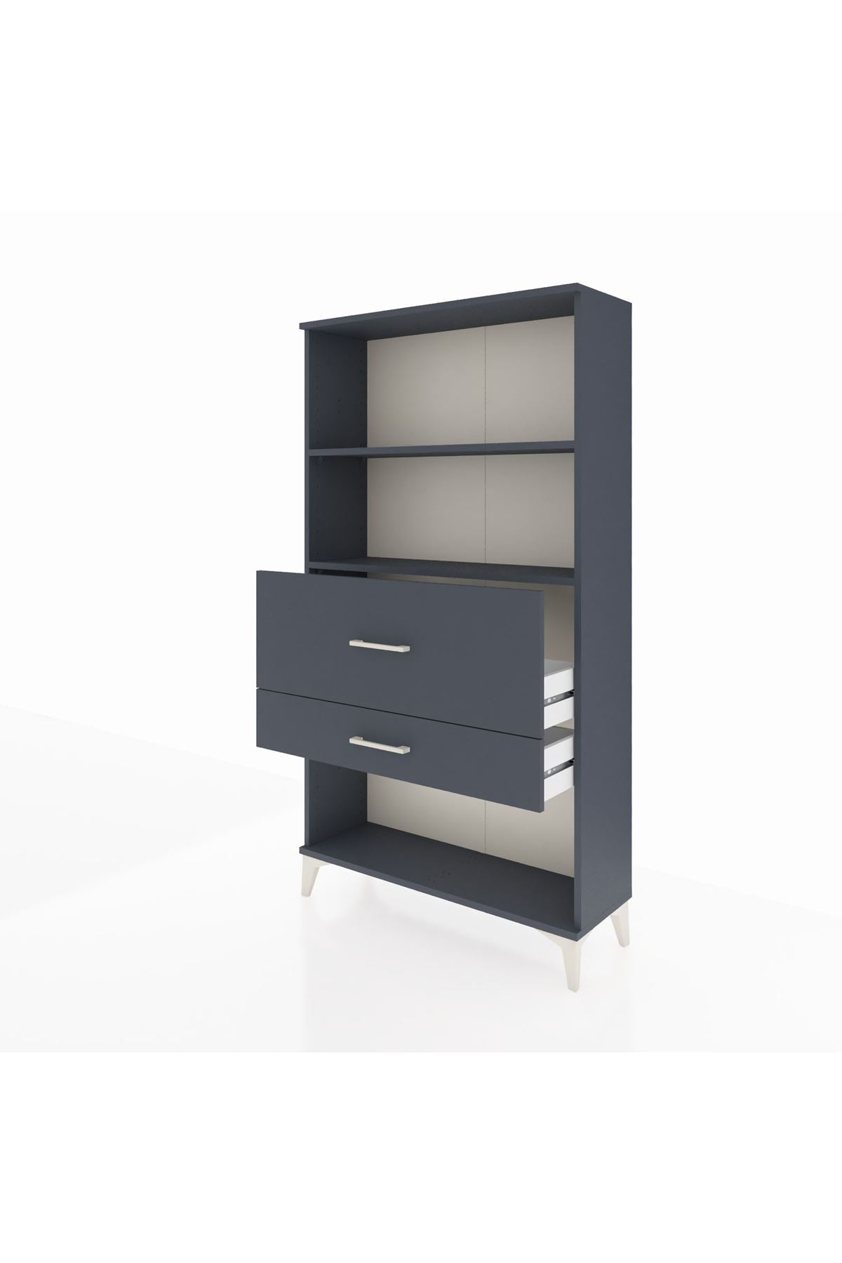 Arges Dolap 2 Raflı 2 Çekmeceli 88x30x163 - S21M126V5A