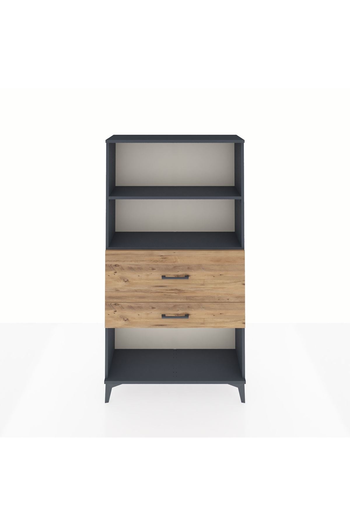 Arges Dolap 2 Raflı 2 Çekmeceli 88x30x163 - S21M126V6A