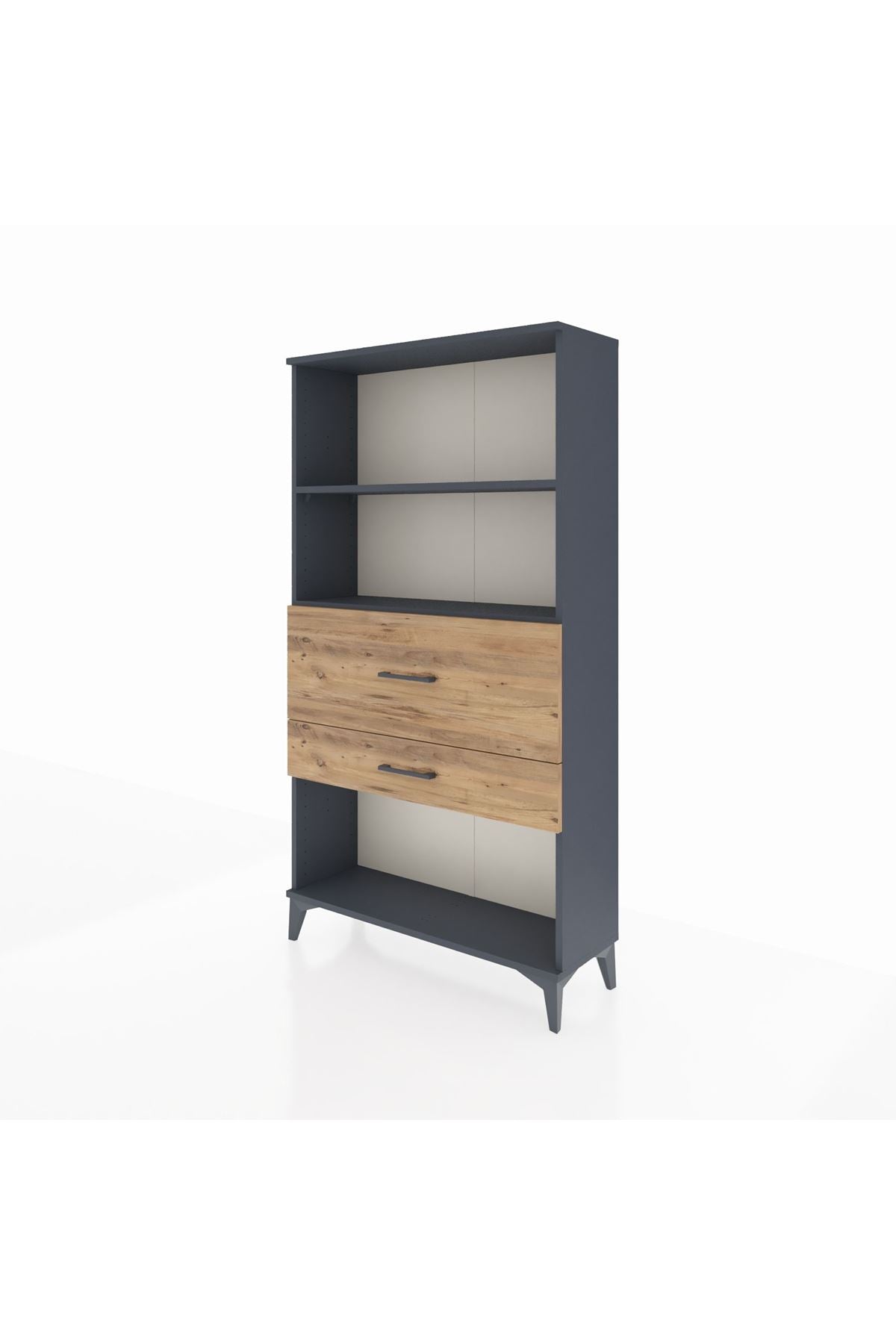 Arges Dolap 2 Raflı 2 Çekmeceli 88x30x163 - S21M126V6A