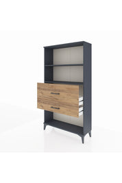 Arges Dolap 2 Raflı 2 Çekmeceli 88x30x163 - S21M126V6A