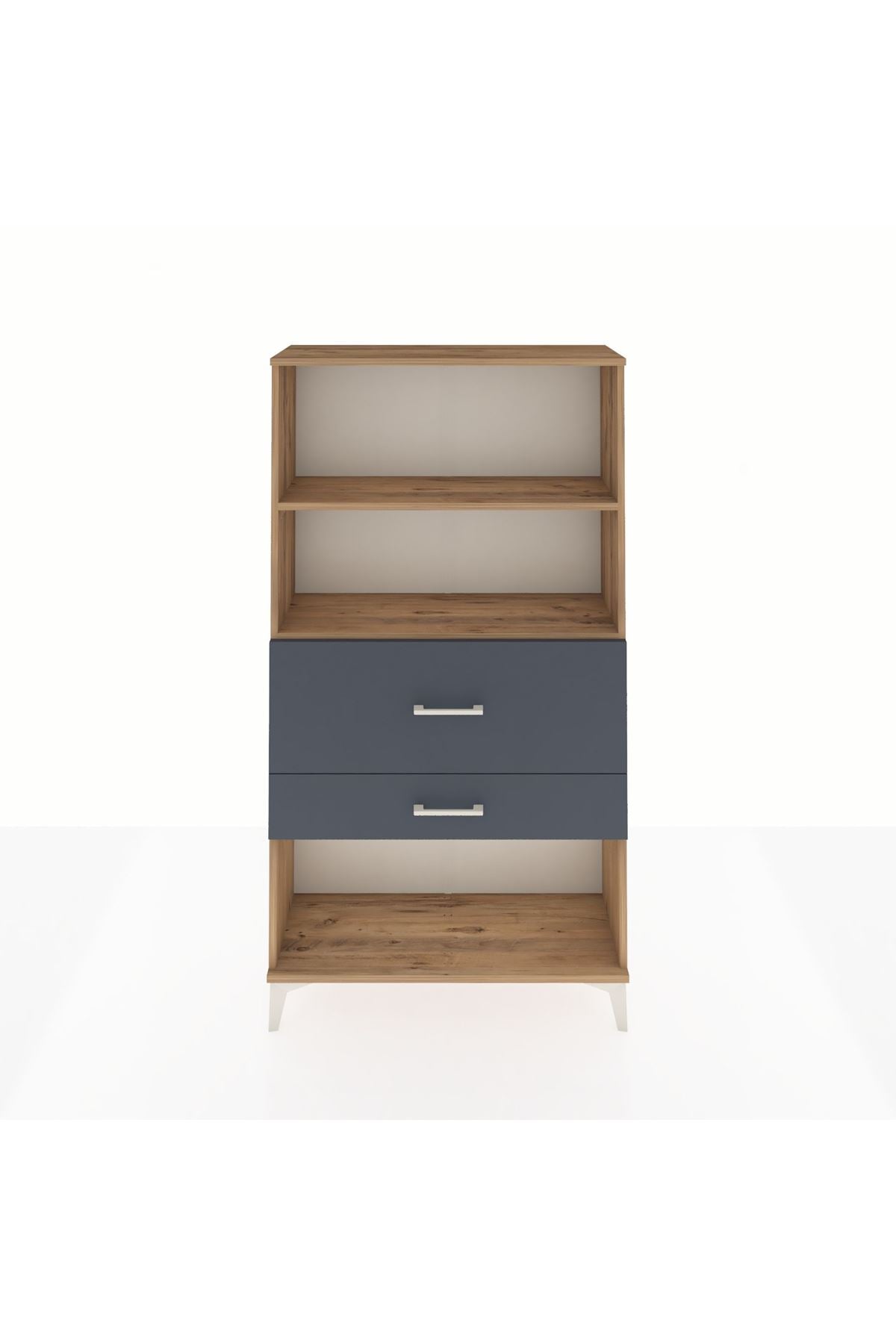 Arges Dolap 2 Raflı 2 Çekmeceli 88x30x163 - S21M126V8A