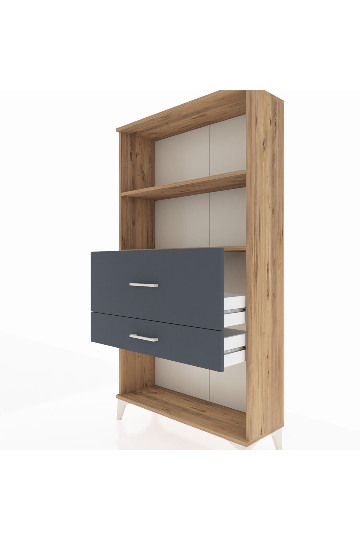 Arges Dolap 2 Raflı 2 Çekmeceli 88x30x163 - S21M126V8A
