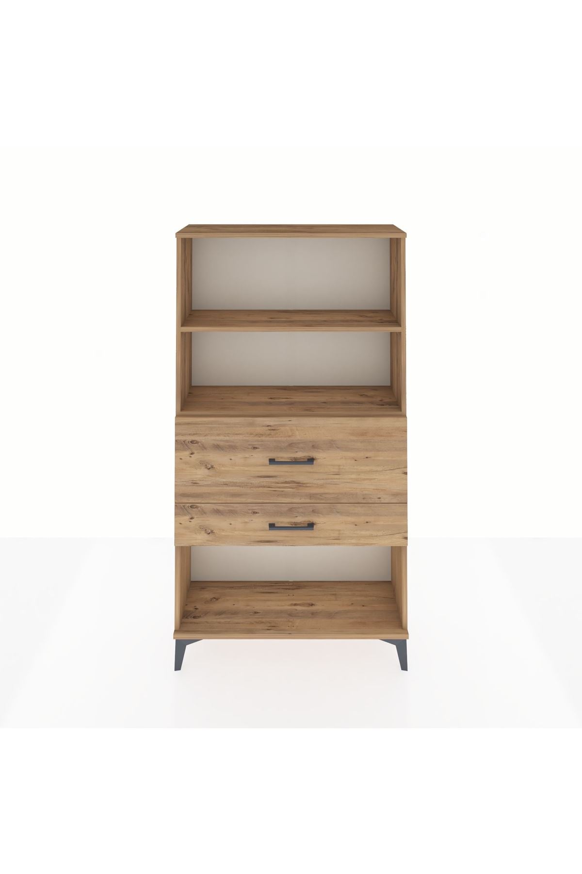 Arges Dolap 2 Raflı 2 Çekmeceli 88x30x163 - S21M126V9A