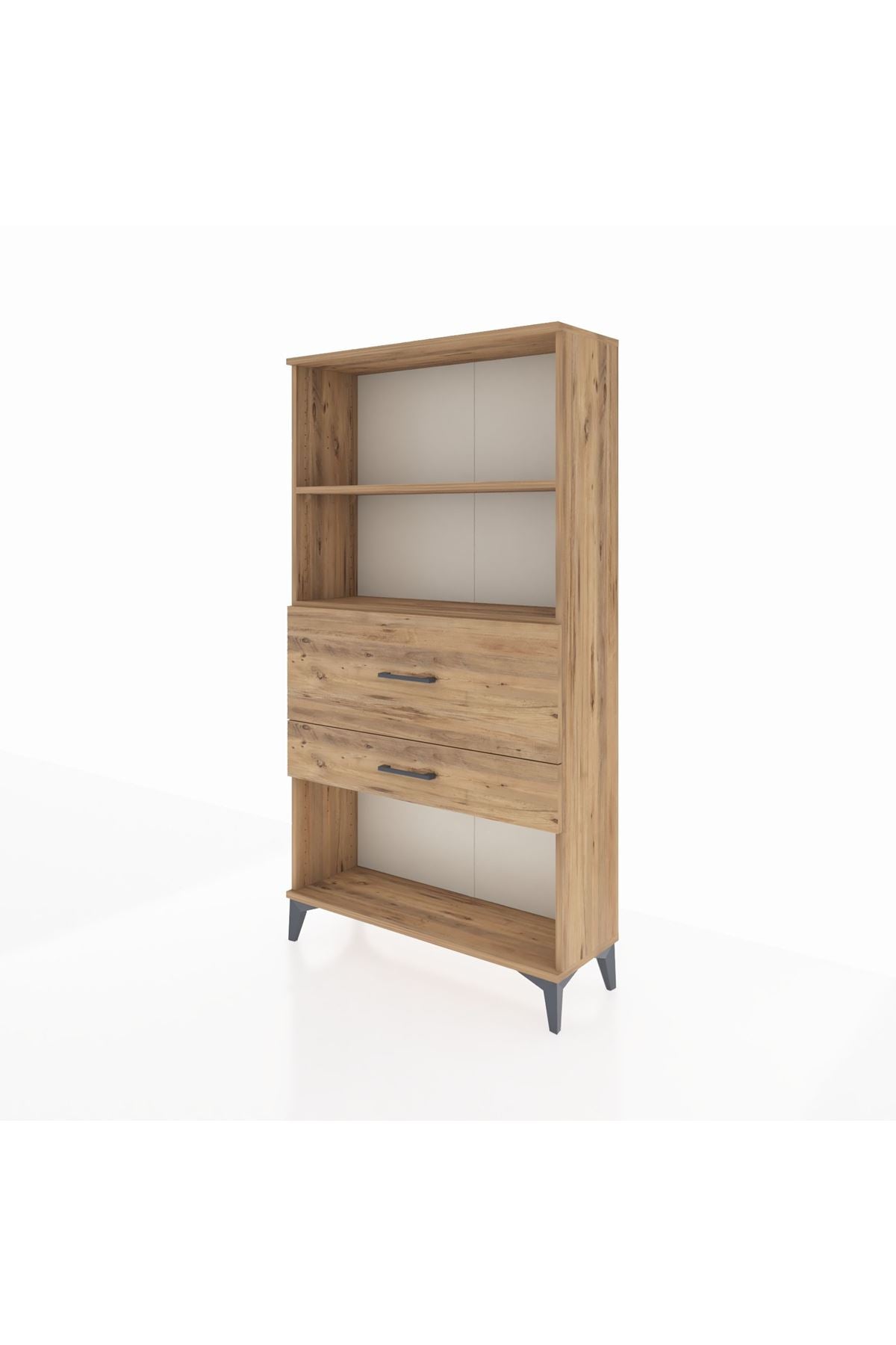 Arges Dolap 2 Raflı 2 Çekmeceli 88x30x163 - S21M126V9A