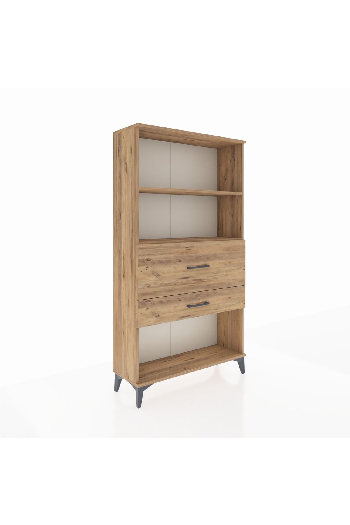 Arges Dolap 2 Raflı 2 Çekmeceli 88x30x163 - S21M126V9A