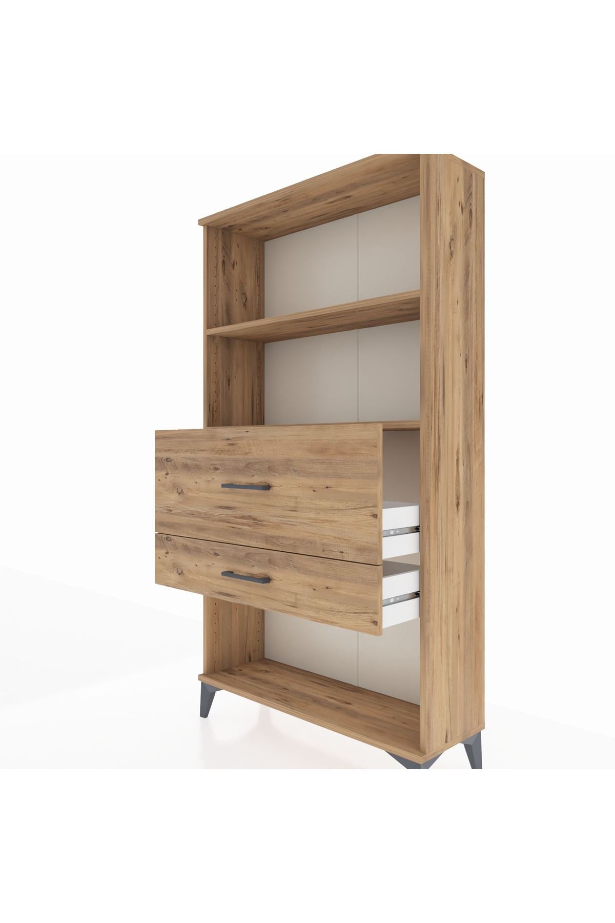 Arges Dolap 2 Raflı 2 Çekmeceli 88x30x163 - S21M126V9A
