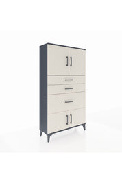 Arges Dolap 2 Raflı 3 Çekmeceli 4 Kapaklı 88x30x163 - S21M127V4A