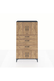 Arges Dolap 2 Raflı 3 Çekmeceli 4 Kapaklı 88x30x163 - S21M127V6A