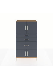 Arges Dolap 2 Raflı 3 Çekmeceli 4 Kapaklı 88x30x163 - S21M127V8A