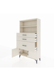 Arges Dolap 2 Raflı 3 Çekmeceli 2 Kapaklı 88x30x163 - S21M128V1A