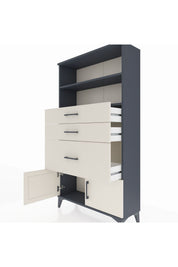 Arges Dolap 2 Raflı 3 Çekmeceli 2 Kapaklı 88x30x163 - S21M128V4A