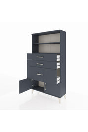 Arges Dolap 2 Raflı 3 Çekmeceli 2 Kapaklı 88x30x163 - S21M128V5A