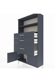 Arges Dolap 2 Raflı 3 Çekmeceli 2 Kapaklı 88x30x163 - S21M128V5A