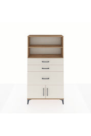 Arges Dolap 2 Raflı 3 Çekmeceli 2 Kapaklı 88x30x163 - S21M128V7A