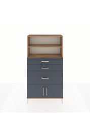 Arges Dolap 2 Raflı 3 Çekmeceli 2 Kapaklı 88x30x163 - S21M128V8A