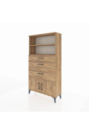 Arges Dolap 2 Raflı 3 Çekmeceli 2 Kapaklı 88x30x163 - S21M128V9A