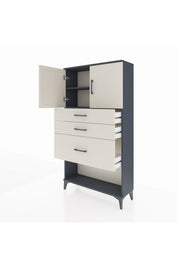 Arges Dolap 2 Raflı 3 Çekmeceli 2 Kapaklı 88x30x163 - S21M129V4A