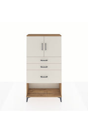 Arges Dolap 2 Raflı 3 Çekmeceli 2 Kapaklı 88x30x163 - S21M129V7A