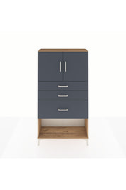Arges Dolap 2 Raflı 3 Çekmeceli 2 Kapaklı 88x30x163 - S21M129V8A