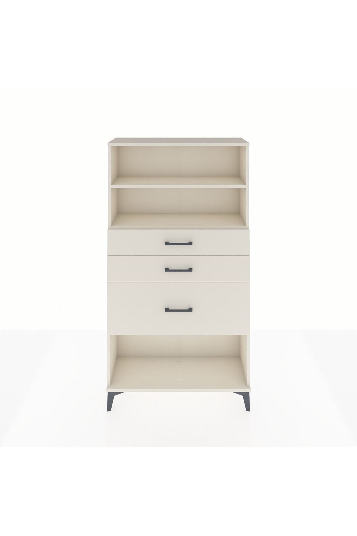 Arges Dolap 2 Raflı 3 Çekmeceli 88x30x163 - S21M130V1A