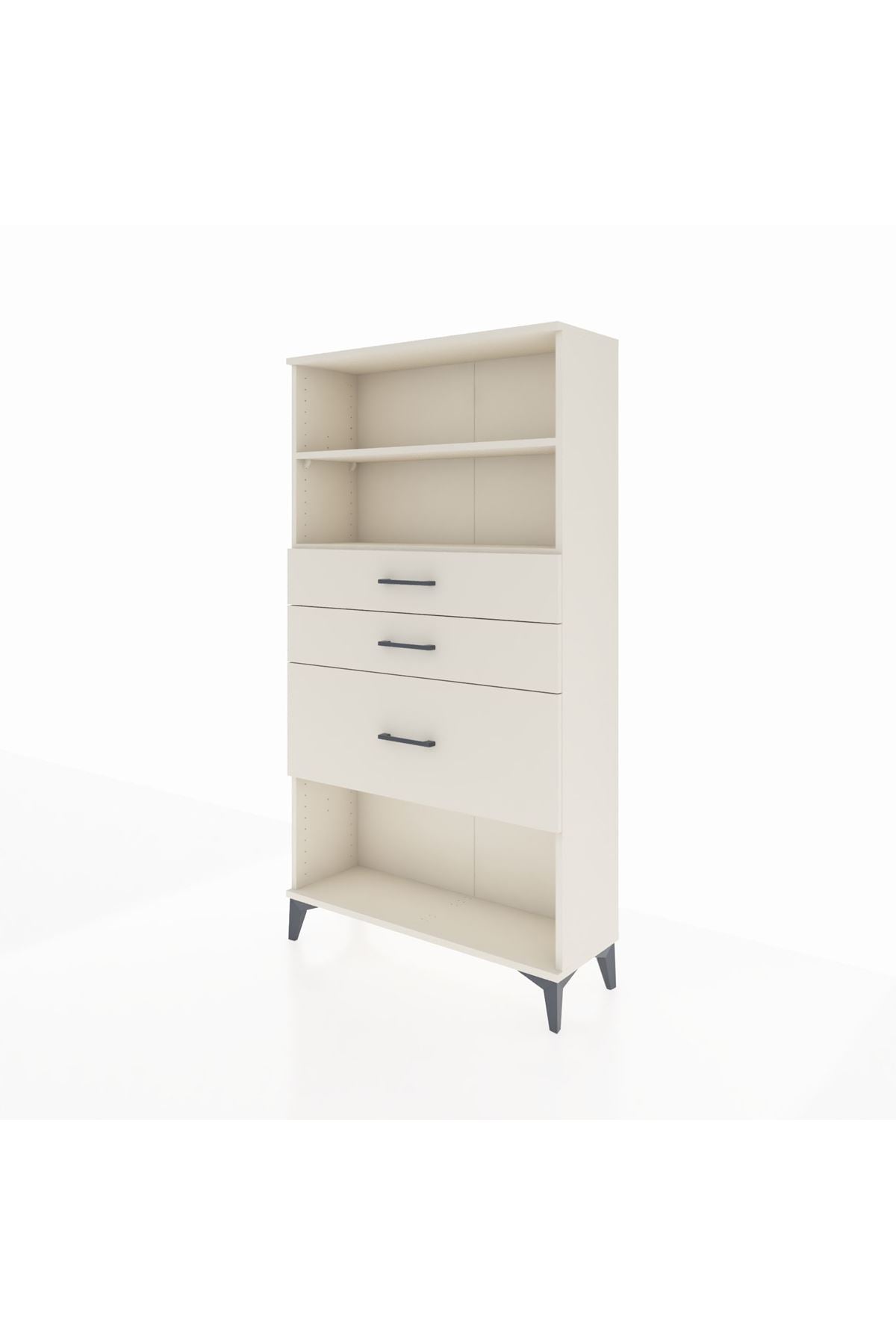 Arges Dolap 2 Raflı 3 Çekmeceli 88x30x163 - S21M130V1A