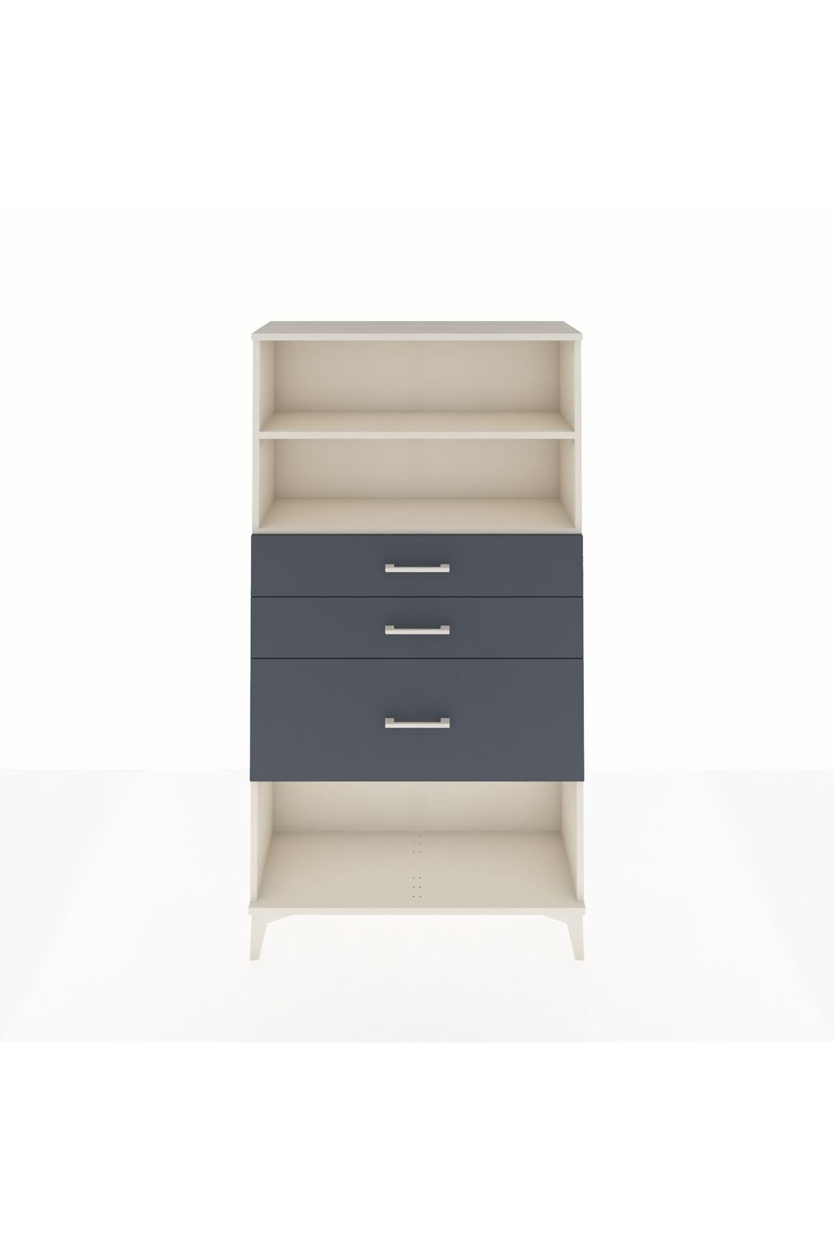 Arges Dolap 2 Raflı 3 Çekmeceli 88x30x163 - S21M130V2A