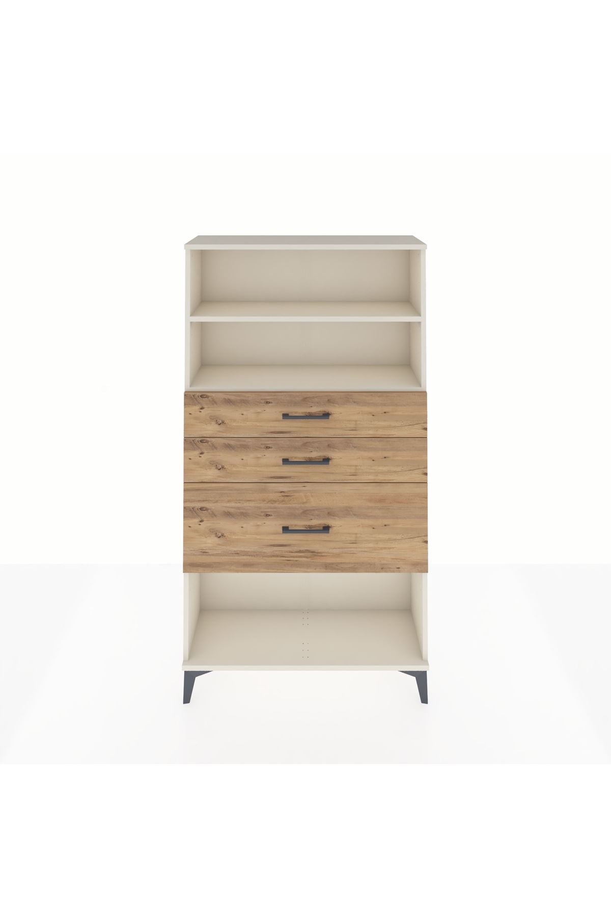 Arges Dolap 2 Raflı 3 Çekmeceli 88x30x163 - S21M130V3A