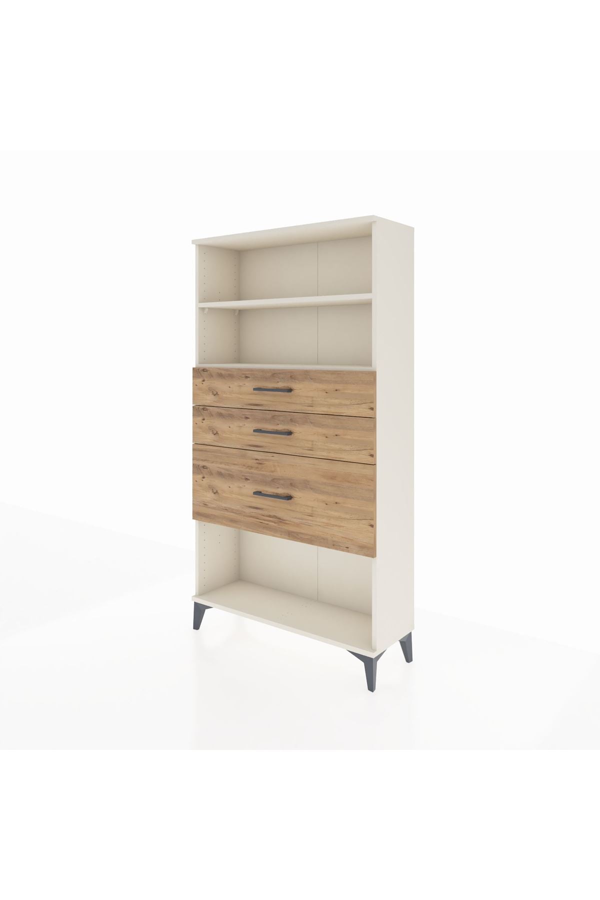 Arges Dolap 2 Raflı 3 Çekmeceli 88x30x163 - S21M130V3A