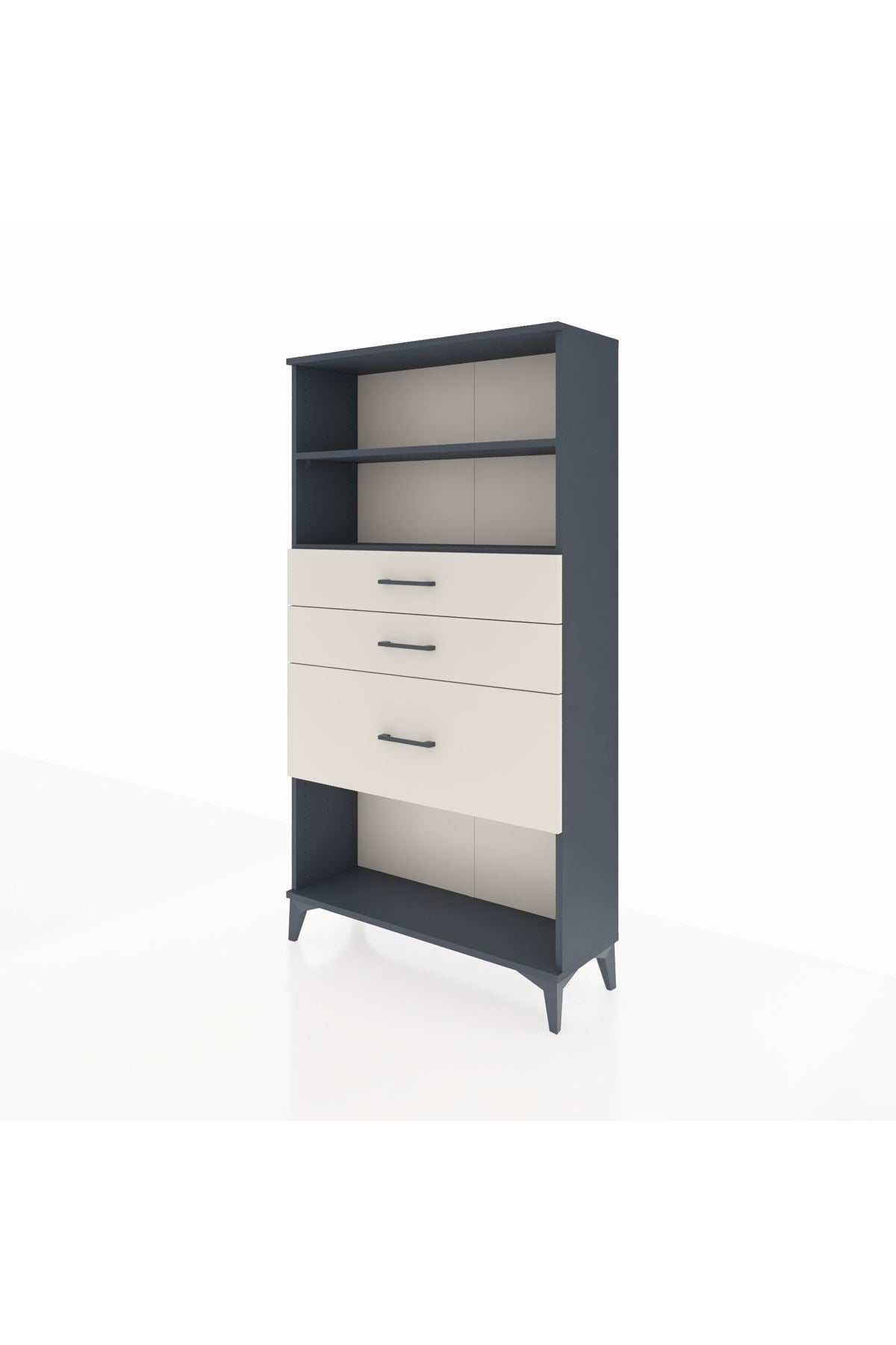 Arges Dolap 2 Raflı 3 Çekmeceli 88x30x163 - S21M130V4A