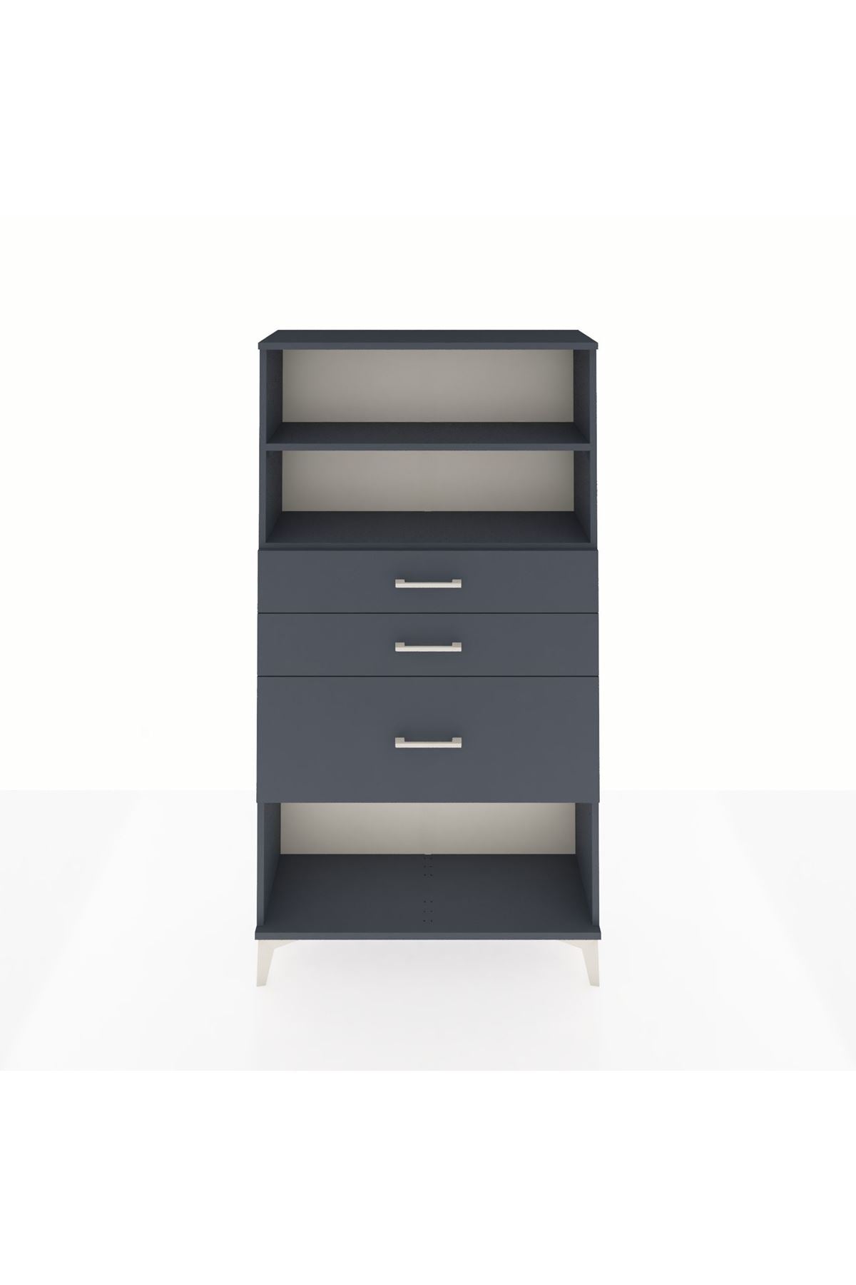 Arges Dolap 2 Raflı 3 Çekmeceli 88x30x163 - S21M130V5A