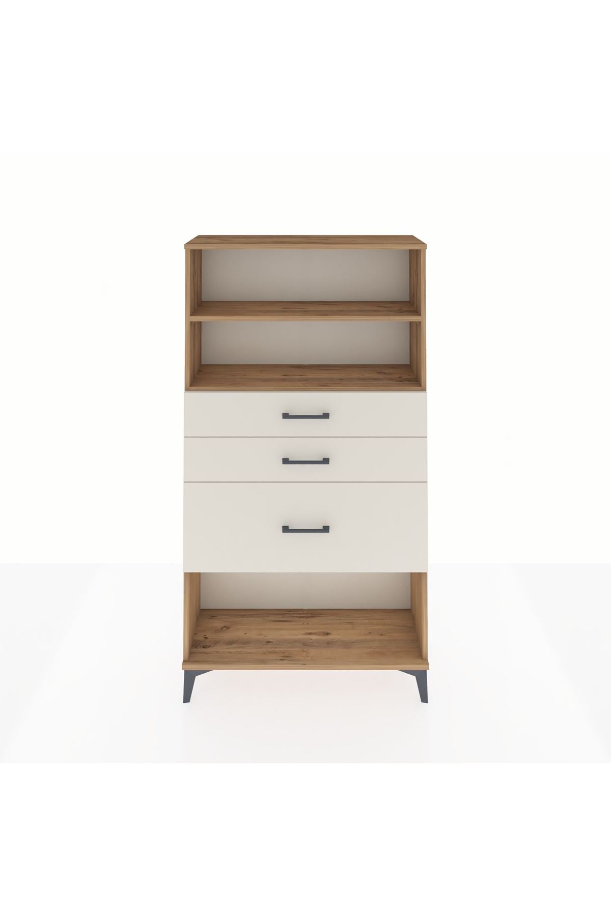 Arges Dolap 2 Raflı 3 Çekmeceli 88x30x163 - S21M130V7A