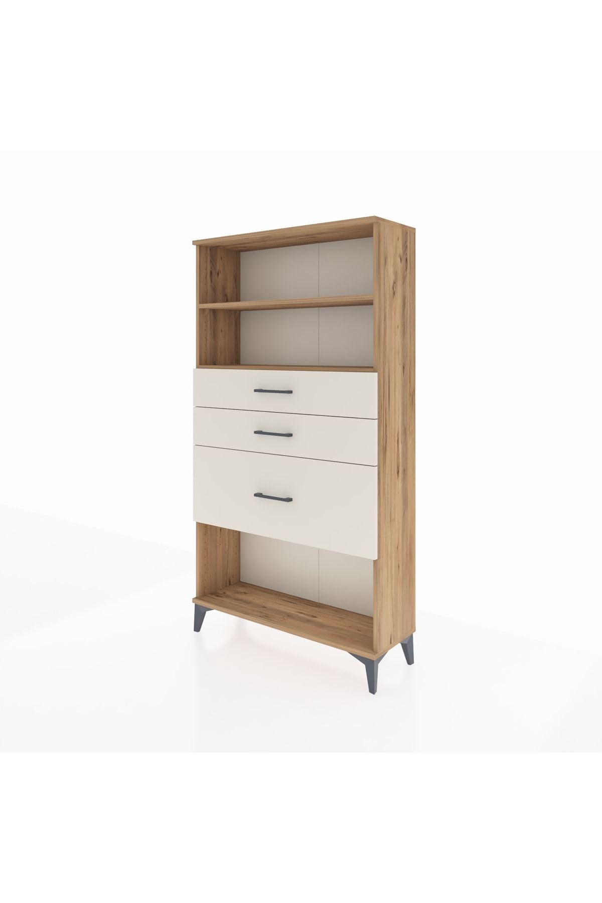 Arges Dolap 2 Raflı 3 Çekmeceli 88x30x163 - S21M130V7A