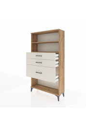 Arges Dolap 2 Raflı 3 Çekmeceli 88x30x163 - S21M130V7A