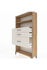 Arges Dolap 2 Raflı 3 Çekmeceli 88x30x163 - S21M130V7A
