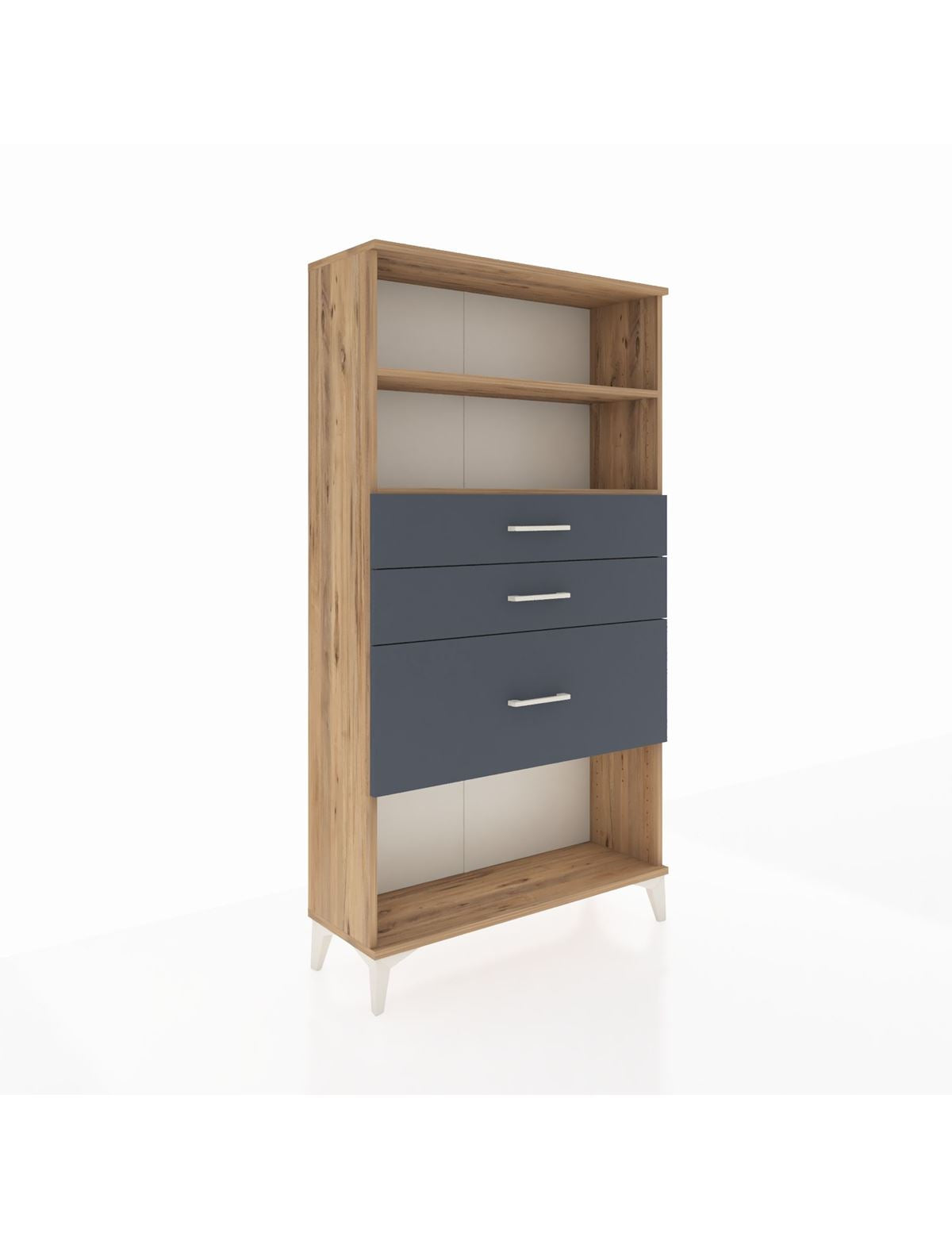 Arges Dolap 2 Raflı 3 Çekmeceli 88x30x163 - S21M130V8A
