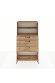 Arges Dolap 2 Raflı 3 Çekmeceli 88x30x163 - S21M130V9A